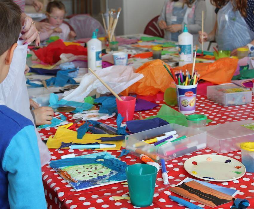Children's Autumn Half Term Workshops based on Gillian Ayres' paintings