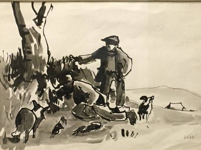 Kyffin Williams, Farmer and dogs
